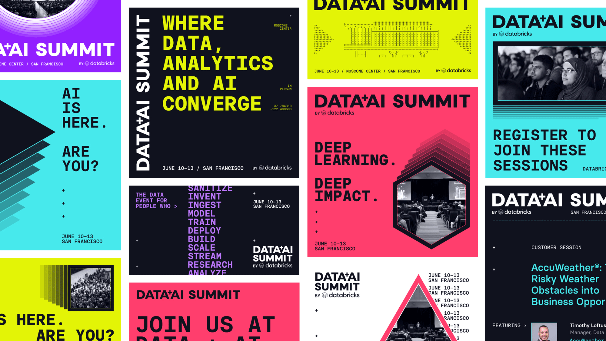 数据科学盛会品牌设计解析：Databricks Data + AI Summit的 视觉识别设计